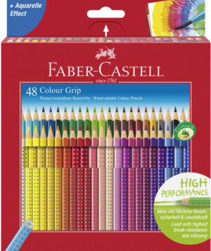 LAPIZ FABER GRIP 48 COLORES SURTIDOS CAJA CARTON