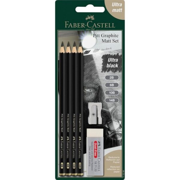 BLISTER DE GRAFITO PITT GRAPHITE MATT 2B 6B 10B 14B BC