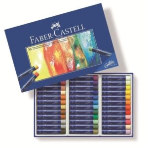 TIZAS PASTEL GRASOS FABER CASTELL 36 COLORES SURTIDOS