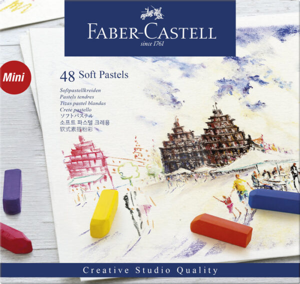 TIZAS PASTEL BLANDO FABER CASTELL 48 COLORES SURTIDOS