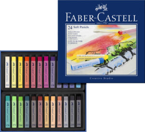 TIZAS PASTEL BLANDO FABER CASTELL 24 COLORES SURTIDOS