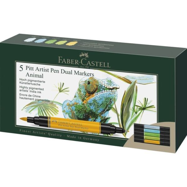 MARCADOR FABER CASTELL PITT DUAL MARKER ANIMAL