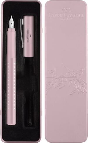PLUMA ESTILOGRAFICA FABER CASTELL SPARKLE M ROSA