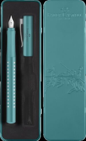 PLUMA ESTILOGRAFICA FABER CASTELL SPARKLE M OCEANO