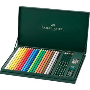 LAPIZ FABER CASTELL POLYCHROMOS 24 COLORES ESTUCHE REGALO