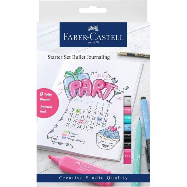 SET INICIACION FABER CASTELL BULLET JOURNALING 9 PIEZAS,