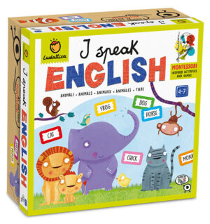 JUEGO LUDATTICA MONTESSORI - I SPEAK ENGLISH - ANIMALES