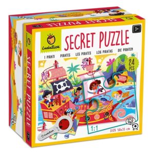 PUZZLE SECRETO 24 PIEZAS - PIRATAS