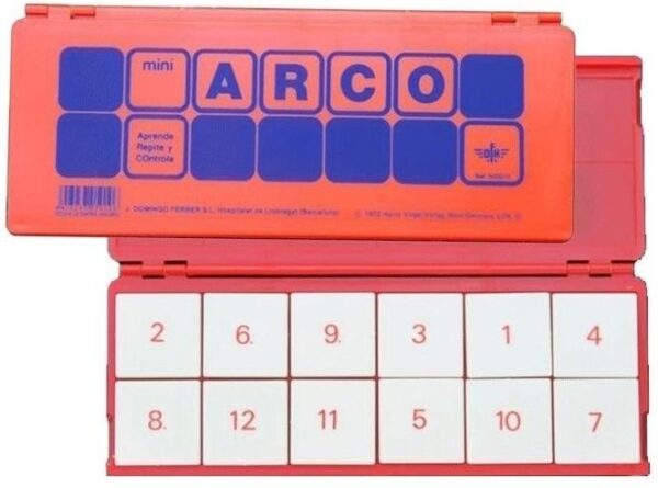 Mini arco estuche naranja 12 fichas 5010