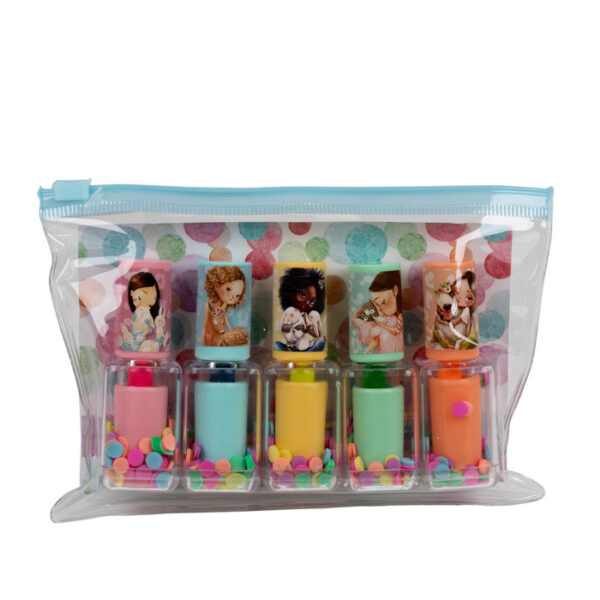 Girl power estuche con 5 marcadores