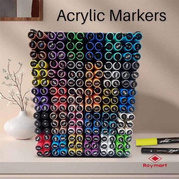 EXPOSITOR 180 ROTULADORES ACRILICOS 24 COLORES