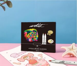 ESTUCHE ACRILICOS PINCEL GAMA ARTIST 8 COLORES