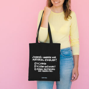 BOLSA DE TELA MATERIAL ESCOLAR