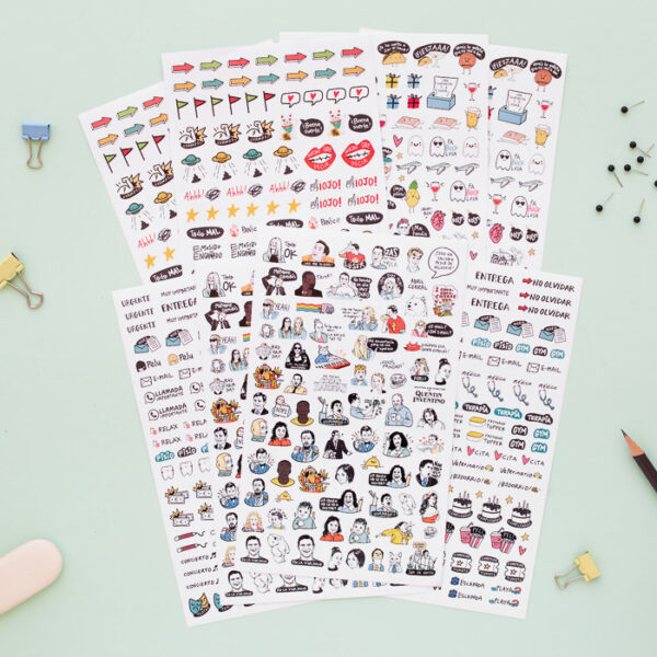PACK PEGATINAS DECORACION DE AGENDA PEDRITA PARKER