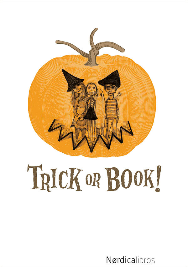 Trick or book estuche halloween