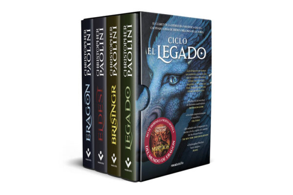 ESTUCHE CICLO EL LEGADO CONTIENE ERAGON ELDEST BRISINGR LEGA