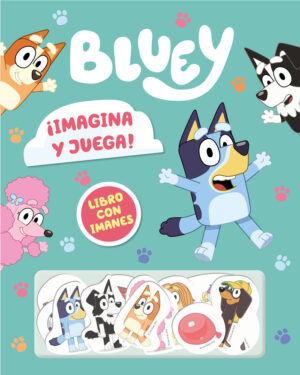 BLUEY LIBRO JUGUETE IMAGINA Y JUEGA LIBRO CON IMANES