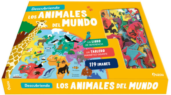 Descubriendo animales del mundo tablero magnetico