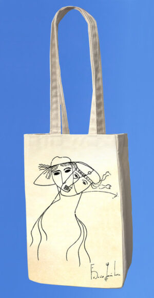 BOLSA TELA BESO FEDERICO GARCIA LORCA