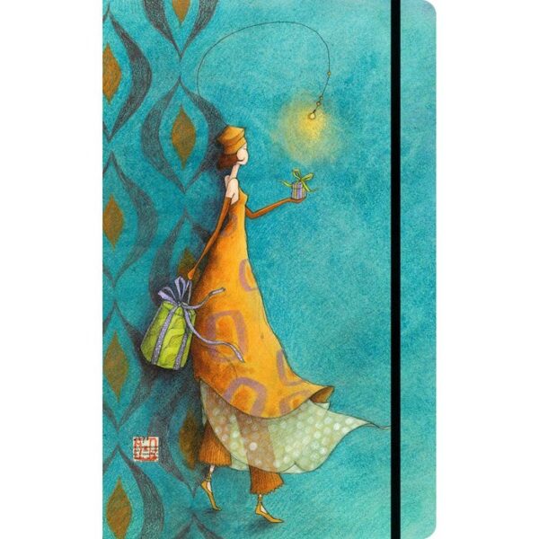 CUADERNO TAPA DURA 13X21 DISEÑO GAELLE BOISSONNARD NARANJA