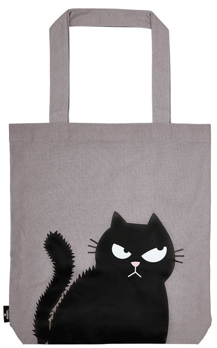 BOLSA DE TELA DE LA COMPRA ED HAPPY FACE EL GATO