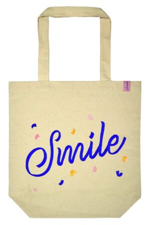 BOLSA TELA DE LA COMPRA ALGODON ORGANICO SMILE