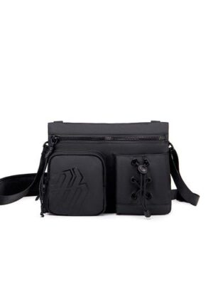 BOLSO BANDOLERA CON BOLSILLOS FRONTALES