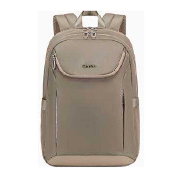 MOCHILA CHANTRIA CON DOBLE CREMALLERA BEIGE