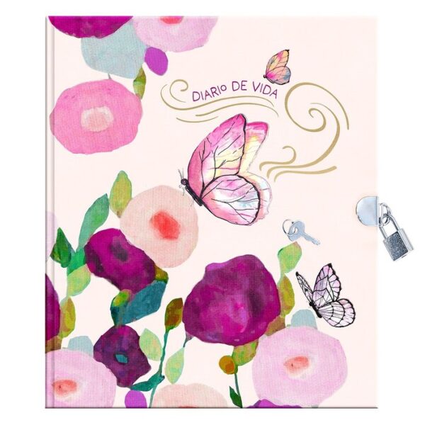 DIARIO CON CANDADO BUTTERFLY