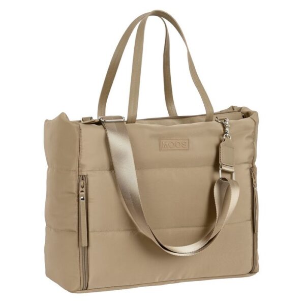 BOLSO PORTATIL CON BOLSILLO 14,1´´ MOOS CAPSULA CAMEL