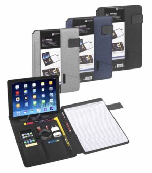 PORTADOCUMENTOS A4 VENTURE SOPORTE BOLSILLOS BLOC AZUL