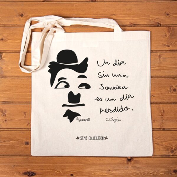 BOLSA DE TELA STAR COLLECTION CHAPLIN
