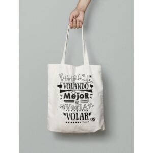 BOLSA DE TELA VOLANDO VOY