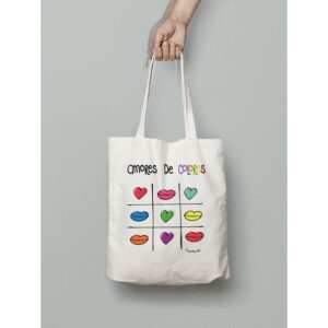 BOLSA DE TELA KISS AMORES DE COLORES