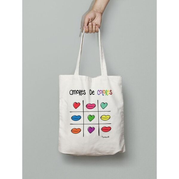 BOLSA DE TELA KISS AMORES DE COLORES