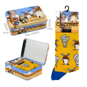 LATA CALCETINES QUIJOTE MOSTAZA TALLA UNICA