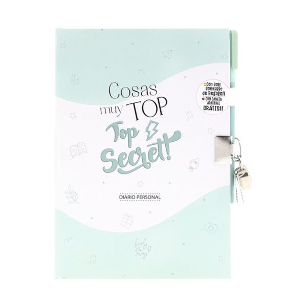 DIARIO CON BOLI COSAS MUY TOP TOP SECRET MINT