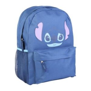 Stitch – Mochila Escolar Con Bolsillo Disney Stitch Azul