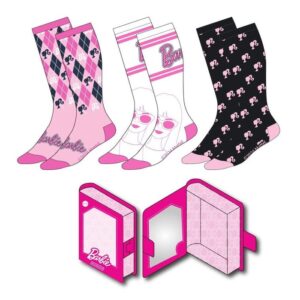 PACK CALCETINES 3 PIEZAS BARBIE CAJA REGALO