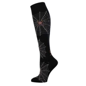 CALCETINES DE ALGODON CAÑA ALTA 36-41 SPIDER WEBS BLACK