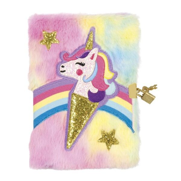 DIARIO SECRETO CON CERRADURA UNICORNIO