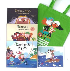 BOLSA DE TELA CHICAS PIRATA VERDE