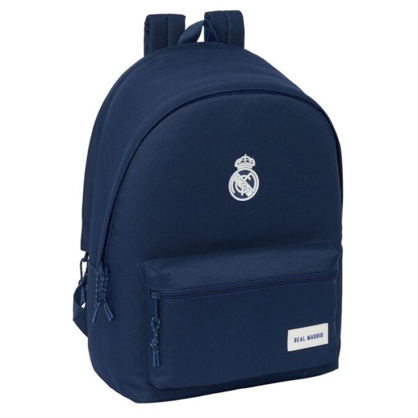 MOCHILA PORTATIL 15 6+USB REAL MADRID AZUL MARINO