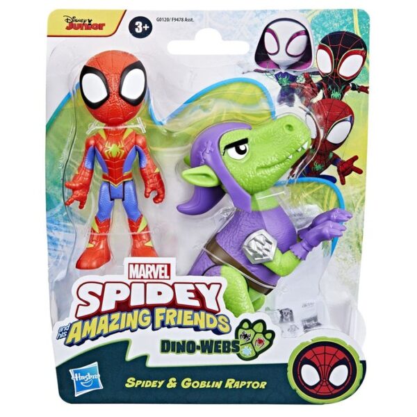 SPIDEY Y GOBLIN RAPTOR DINO-WEBS