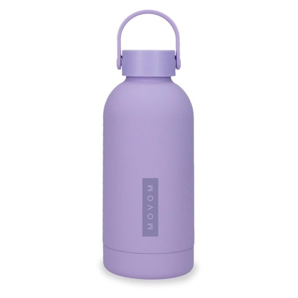 BOTELLA TERMICA ACERO 350ML MOVOM ALWAYS ON THE MOVE LILA