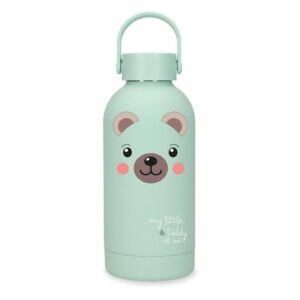 BOTELLA TERMICA ACERO 350ML MOVOM ENJOY BEAR MENTA