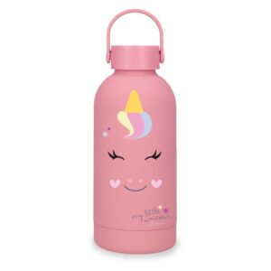 BOTELLA TERMICA ACERO 350ML MOVOM ENJOY UNICORN ROSA