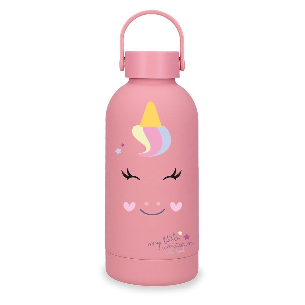 BOTELLA TERMICA ACERO 350ML MOVOM ENJOY UNICORN ROSA