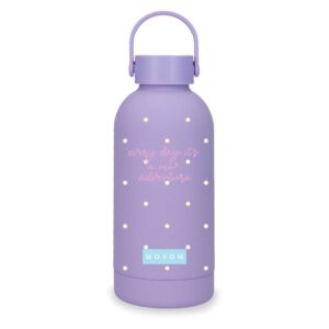 BOTELLA TERMICA ACERO 350ML MOVOM ENJOY ADVENTURE LILA