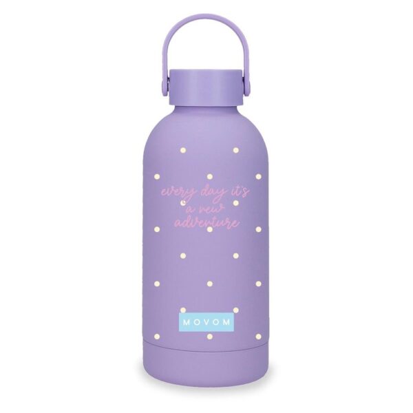 BOTELLA TERMICA ACERO 350ML MOVOM ENJOY ADVENTURE LILA
